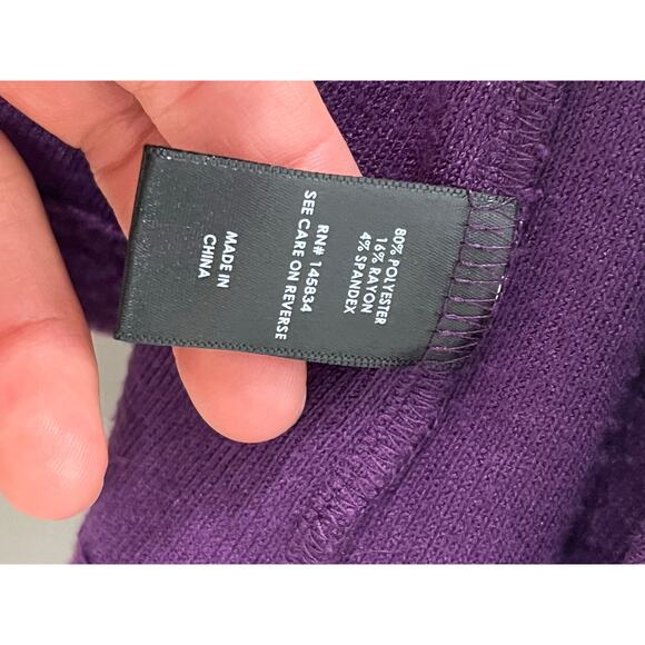 Midnight Hour Moon Sword Embroidered Purple Cardigan Sz XXL Whimsy Goth Fairy - Picture 6 of 13